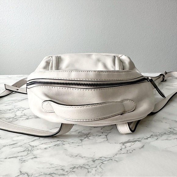 Simply Vera by Vera Wang White Faint Gray Faux Leather Mini Backpack - Picture 10 of 11